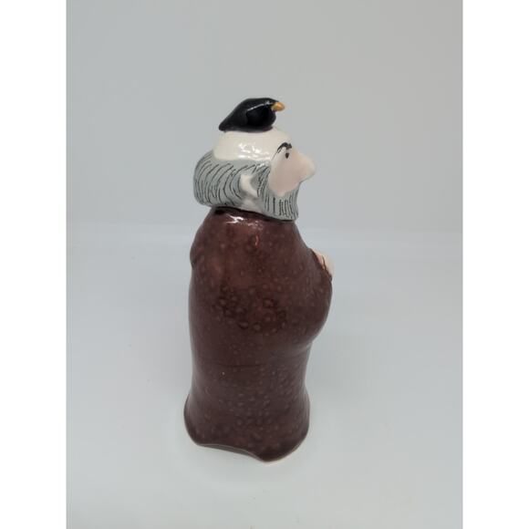 Vintage Stuart Bass Pie Bird Vent/Funnel * Monk /Bald Man * signed ENGLAND - Picture 4 of 6